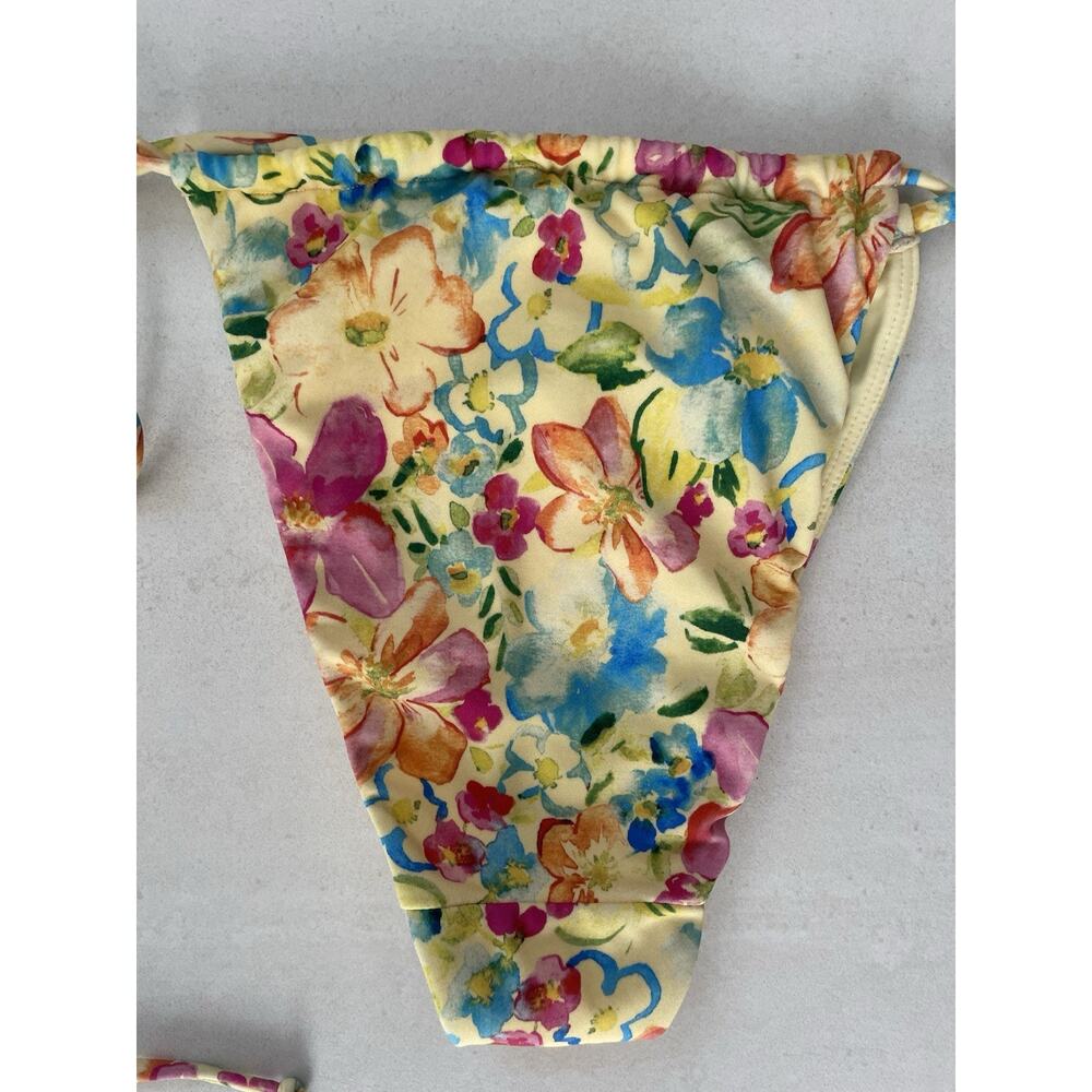 Pacsun Swim String Bikini Bottom Floral Swimwear Beach Summer - Picture 6 of 8